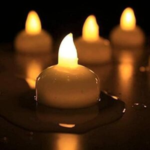 LED Floating Tea Light Candles | Waterproof Flameless Décor | Pack of 12