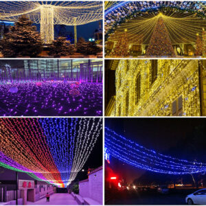 Commercial Outdoor Fairy String Lights | Waterproof LED 10 Watt Garland for Christmas, Wedding & Festival Decoration (Multi-Color) - Blue, 15m