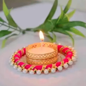 Bangle Tea Light Candle Holder 6pcs – Traditional Indian Diya for Christmas, Diwali, Weddings & Festive Décor
