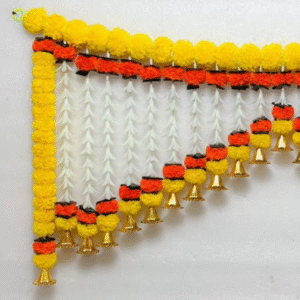 3-Foot Traditional Toran – Plastic Wall Hanging for Weddings, Diwali & Anniversaries | Door & Wall Décor
