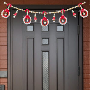 Multicolor Kodi Toran 38" – Decorative Wall Hanging Bandarwal for Entrance