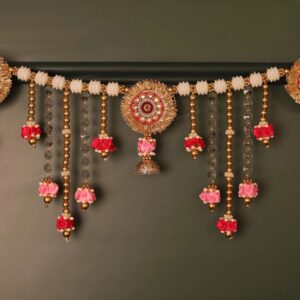 Jaipurios 37-Inch Multicolor Beaded Traditional Toran | Door Hanging Bandhanwar for Home & Festival Decoration